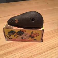 Maus Blechspielzeug 9cm Tin Toy  Schuco 999 Grau US Zone ohne Schlüssel Mit Box