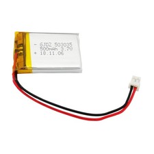 LP 503035 Lithium Polymer Akku 3,7V 500mAh, Lipo Akku mit 2 Pin JST Stecker