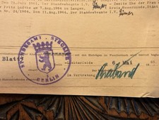?Familienbuch 50-60er Berlin Lichterfelde Steglitz Gebührenmarke Heirat Stempel