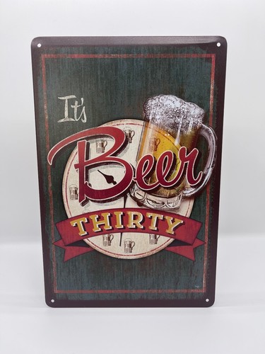 Blechschild kurz nach bier - kurz,