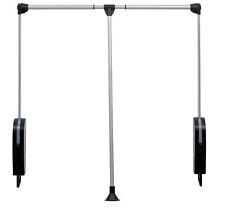 WENKO Garderoben Kleider Stangen Lift Schrank Aufhängen Helfer Ablagen Kleidung