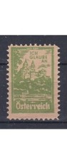 Vignette Spendenmarke ? Ich glaube an Österreich ** Kirche Schiff