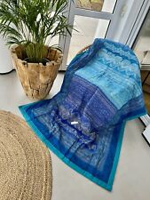 BASSETTI Plaid 135x190 BRUNELLESCHI T5 V2 Türkis DECKE Kuscheldecke TAGESDECKE