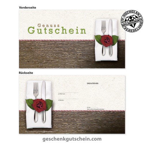 Gutscheinkarten standard - gutscheinkarten, "standard"
