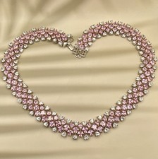 Neu Diamonique Collier Rosa