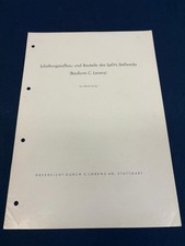 Schaltungsaufbau des SpDrL-Stellwerks der Bauform  "C. Lorenz AG" - 9 Seiten