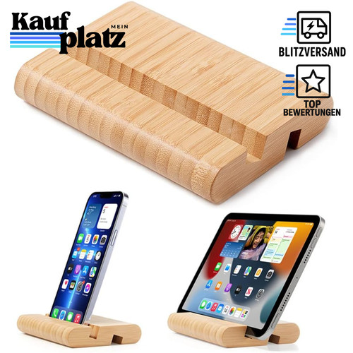 Tablet ständer bambus - ständer,