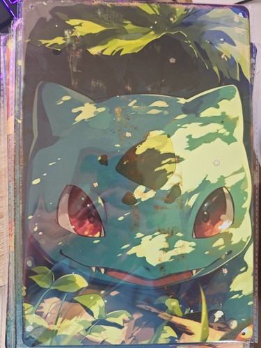 Pokemon bisasam blechschild - pokemon,