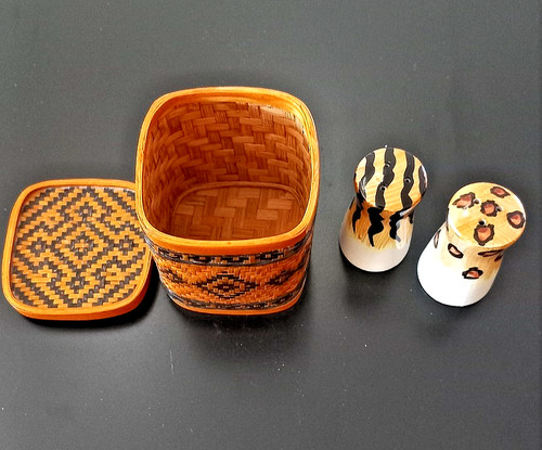 Vintage salz pfefferstreuer - salz-,