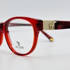 MOLLERUS Brille Damen oval rot