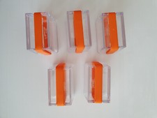 Koziol Boxen orange leer für 5 x 5 Euro Sammlermünzen 2018  Subtropische Zone