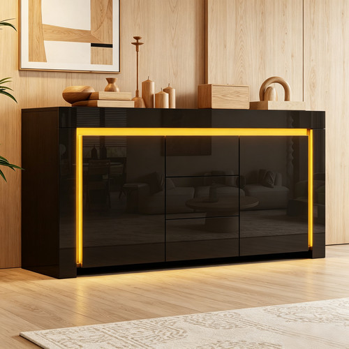 Hochglanz sideboard kommode - hochglanz,
