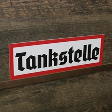 Schild Tankstelle Oldtimer