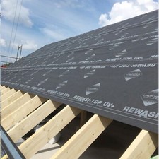 Unterspannbahn 150 g/m² Unterdeckbahn Dachunterspannbahn ZVDH + 2 Klebestreifen