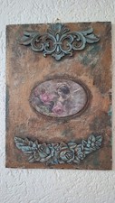 Bild mit barocken Ornamenten im Shabby / Vintage Stil Handmade