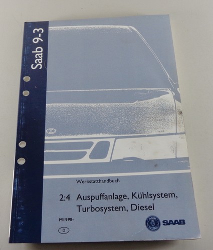 Werkstatthandbuch saab 3 - werkstatthandbuch, 9-3