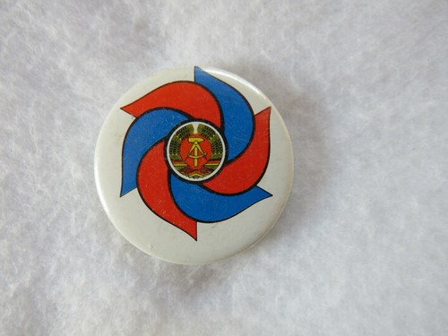 Ddr plakette button - -,
