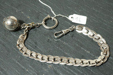 Alte silberne Taschenuhrkette