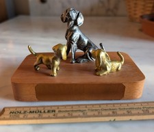 Vintage Dackel Gruppe 3 Hunde