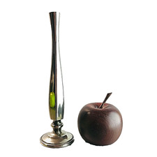 Vase Orchideenvase versilbert