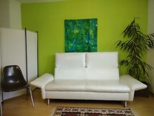 KOINOR Polstersofa Couch Canapé "Vittoria" 2-Sitzer Leder weiß höhenverstellbar