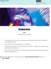  Tropical Island  für 3 Tage