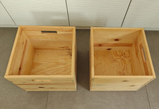 Holzkiste Allzweckkiste 39x39x30,5 cm Spielzeugkiste Holzbox Massiv Griffe TOP