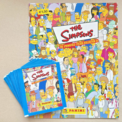 Simpsons panini album 25 - panini, +