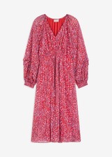 Midikleid Gr. 36 Rot Lila