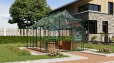 Vitavia Gewächshaus, Treibhaus Mars 8,3 m², smaragd, HKP oder Sicherheitsglas