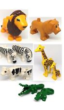 Lego Duplo Tiere Zoo Bauernhof Panda Seelöwe Robbe Zebra Schwein Ferkel Kuh Kalb