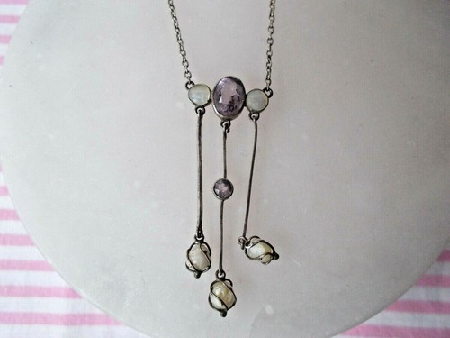 Art deco kette - kette, silber