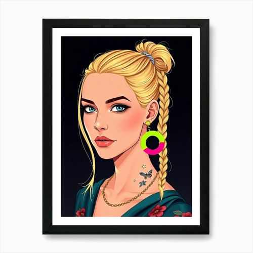 Mädchen kleid kunstdruck - mädchen,