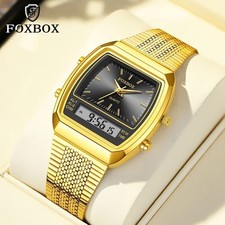 FOXBOX Herren Uhr Gold