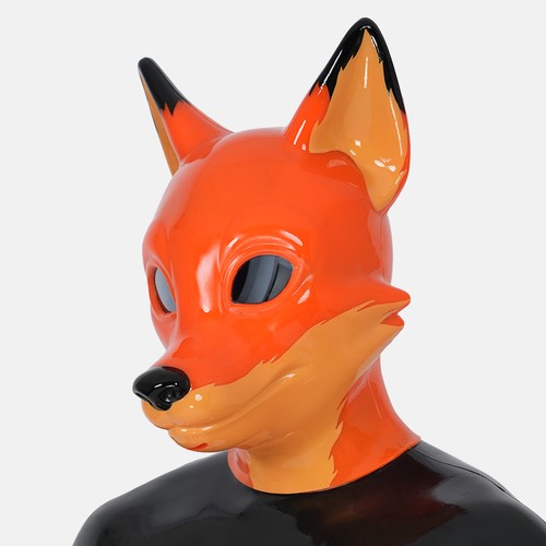 Furrjoi silicone fox hood full - fox,