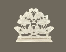 Serviettenhalter Weiß/Beige