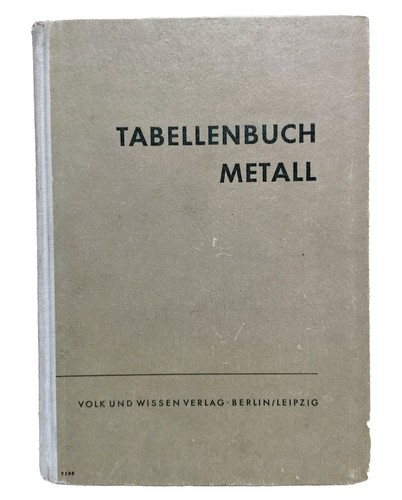 Tabellenbuch metall volk - tabellenbuch,