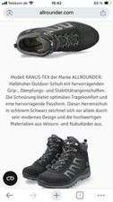 Allrounder by Mephisto Ranus-Tex Herren Schwarz Stiefel EU 11 / 46 Wie Neu Top