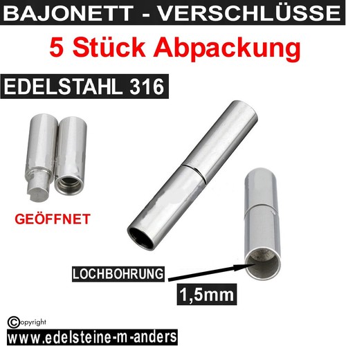 Bajonettverschluß schmuck - bajonettverschluß,