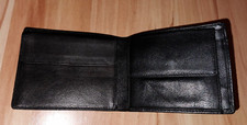 WIKUS* Geldbörse * NEU* Leder*schwarz* 12,3 cm breit/9,6 cm hoch* Unisex*