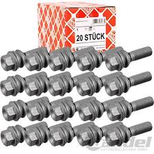 20x FEBI RADSCHRAUBE KUGELBUND AUßENSECHSKANT STAHL ALU für VW TRANSPORTER T5