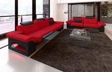 Couch Garnitur Sofa 3 Sitzer 2