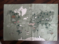 Spielteppich Weltkarte 130 x 89mcm