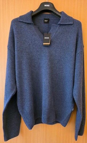 Boss pullover ucari blau l - blau, m