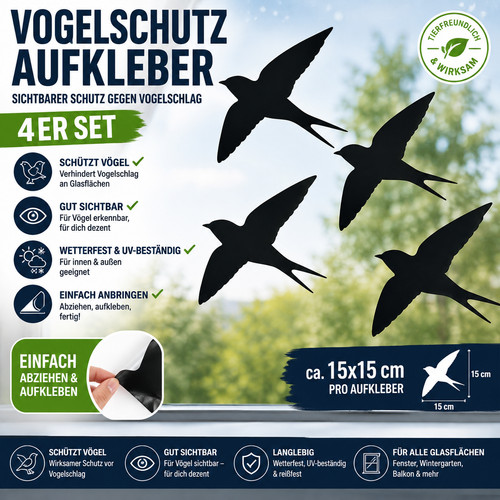 Vogelschutzaufkleber fenster - vogelschutzaufkleber,