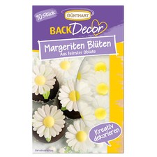 BackDecor | Margeriten Blüten aus Oblate