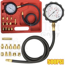 PROFI ÖLDRUCKPRÜFER 12-TLG ÖLDRUCKTESTER ÖLDRUCKMESSER TESTER MANOMETER 0-35 BAR