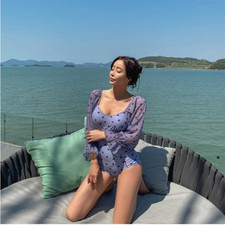 Damen Mädchen Badeanzug