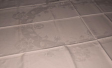 Alte Damast Tischdecke