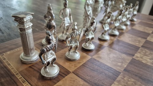 Schachfiguren aus zinn ohne - schachfiguren, zinn,